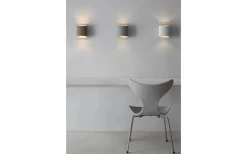 Sinne Vägglampa 17cm Vit/Silver