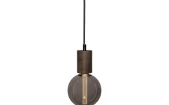 Sladdställ E27 Slim 3,5m Brun/Svart