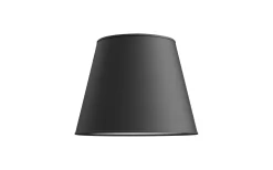Slender Lampskärm Ø34cm Linne Svart