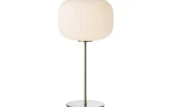 Sober Bordslampa 50cm Vit/Satinnickel