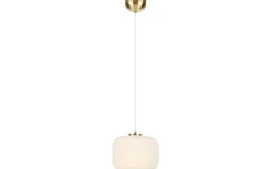 Sober Taklampa 25cm Opal/Mässing