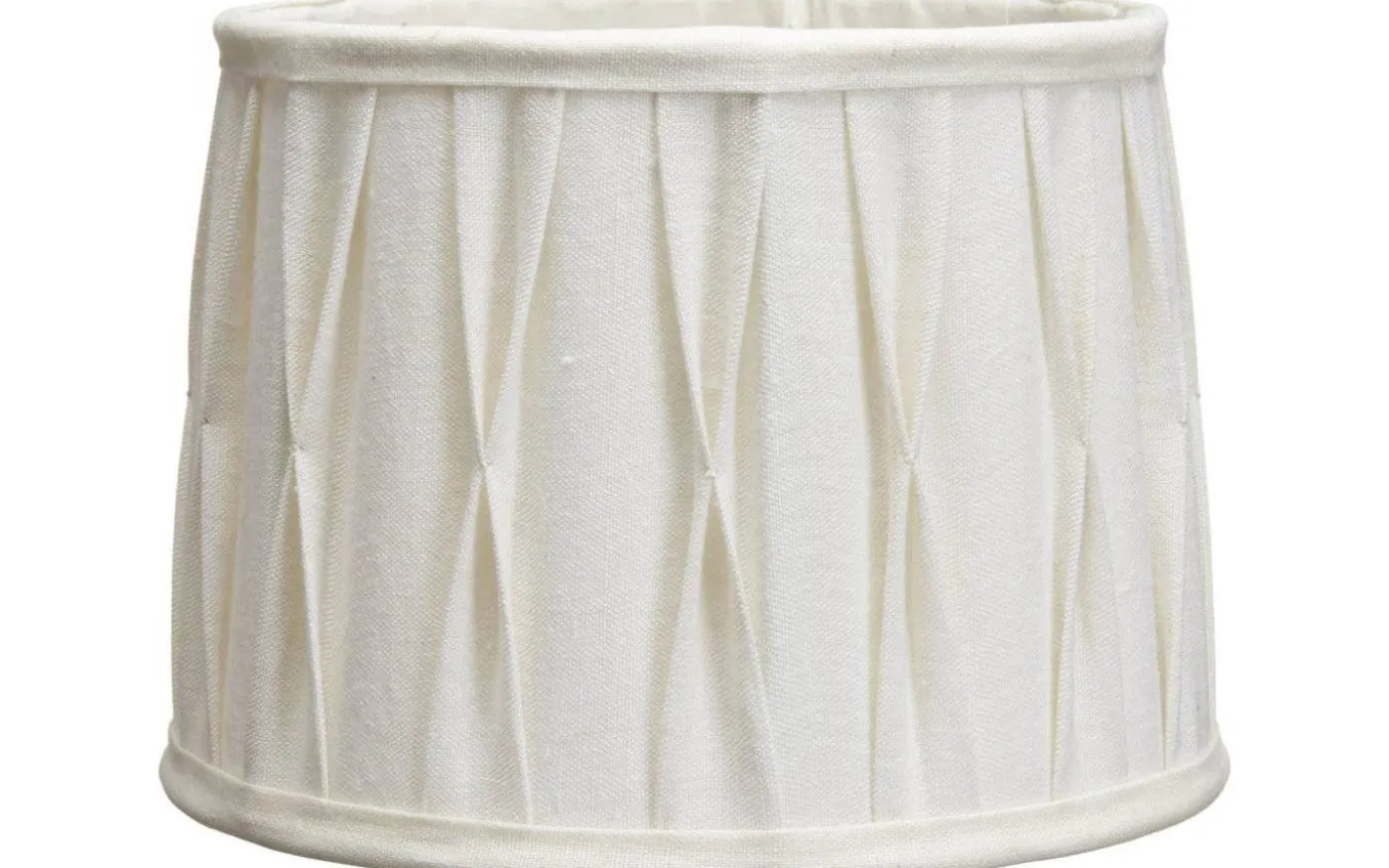 Sofia Lampskärm Ø40cm Plissé Stygn Offwhite
