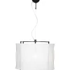 Softy Taklampa Ø60cm Matt Svart/Vit