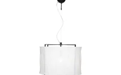 Softy Taklampa Ø60cm Matt Svart/Vit