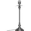 Sophie Lampfot 39cm Borstad Krom