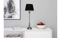 Sophie Lampfot 39cm Borstad Krom