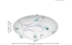 Sorrenta Plafond 31,5 LED 4000K 16W Vit/Kristall