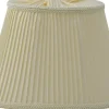 Stilskärm Satin Oval Lampskärm 20cm Plisserad Beige