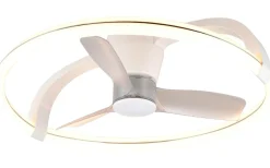 Stockholm Takfläkt 74cm LED matt vit