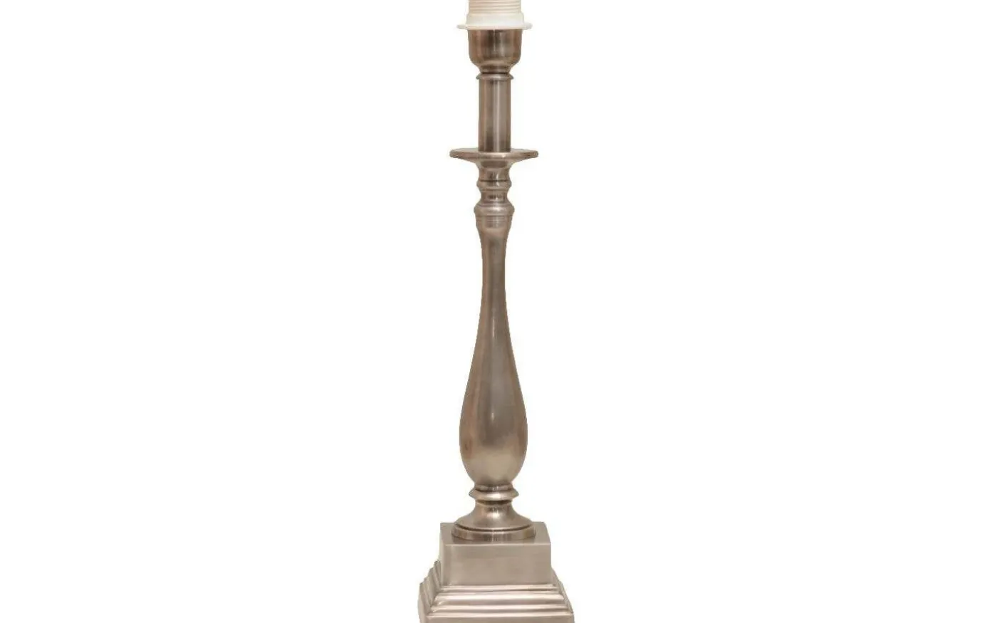 Strada Lampfot 48cm Antik Silver