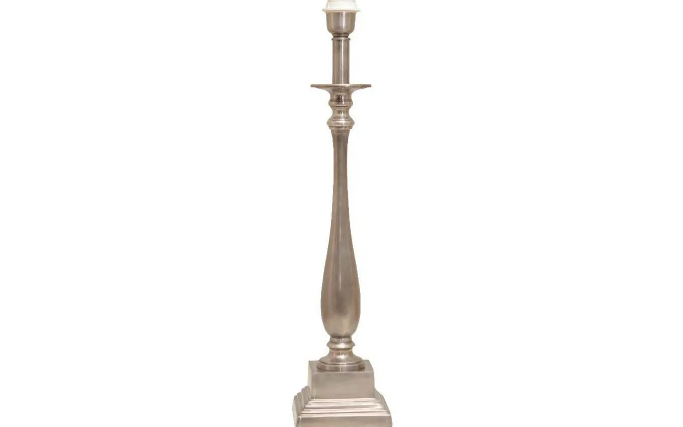 Strada Lampfot 62cm Antik Silver
