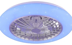 Stralsund Takfläkt 49cm LED RGBW grå stjärnljus