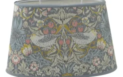Strawberry Thief Oval Lampskärm 20cm Slate William Morris