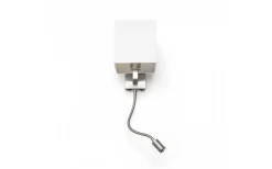 Taina Vägglampa Vit/Matt nickel E27 + 3W LED 25° 3000K