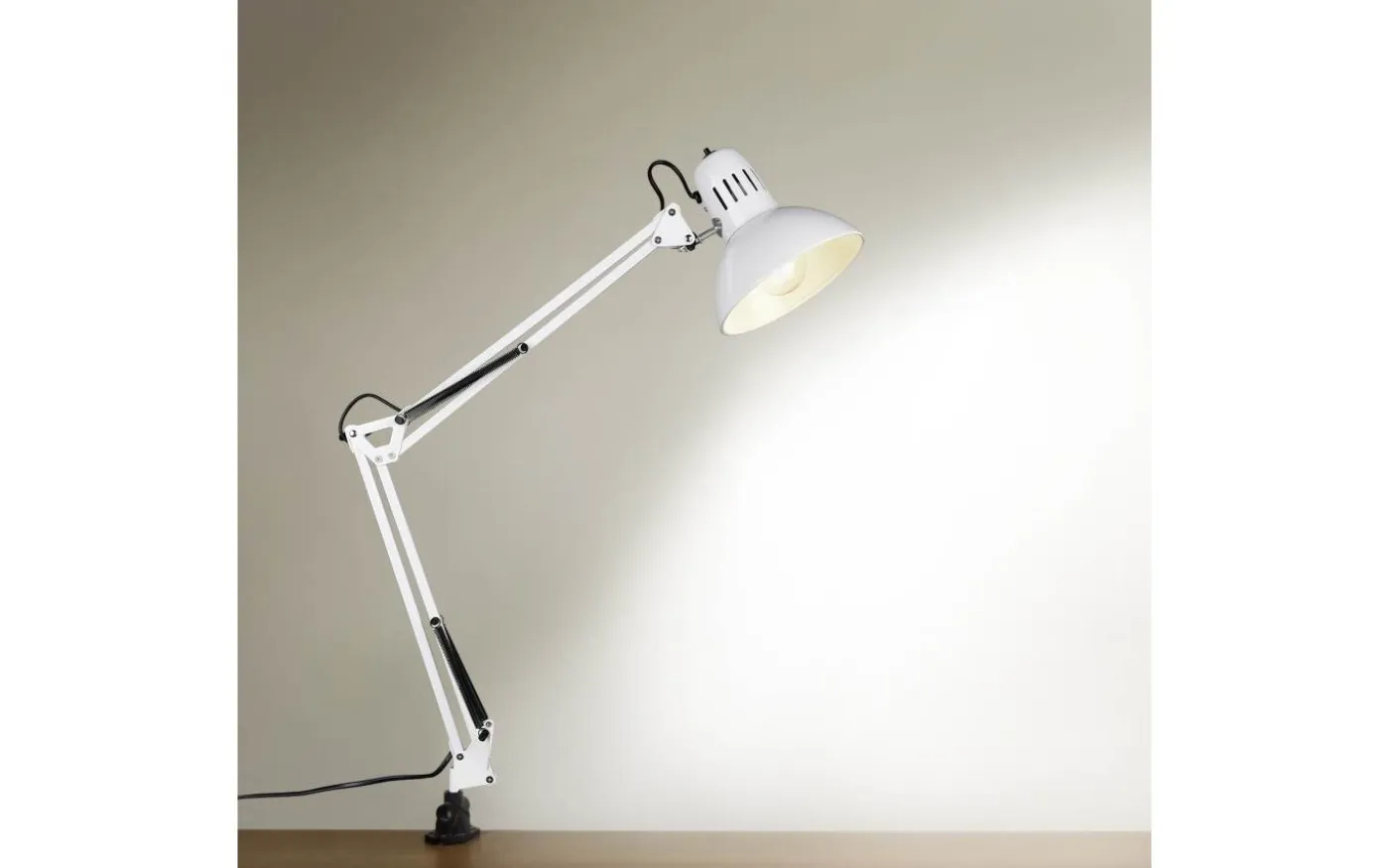 Tajo Klämlampa E27 vit