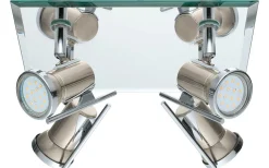 Tamara Takspotlight 24cm GU10 LED 3000K 4x3W Nickel IP44