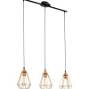 Tarbes Taklampa 79cm 3L Koppar