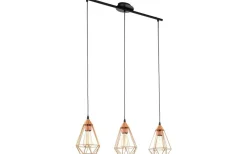 Tarbes Taklampa 79cm 3L Koppar
