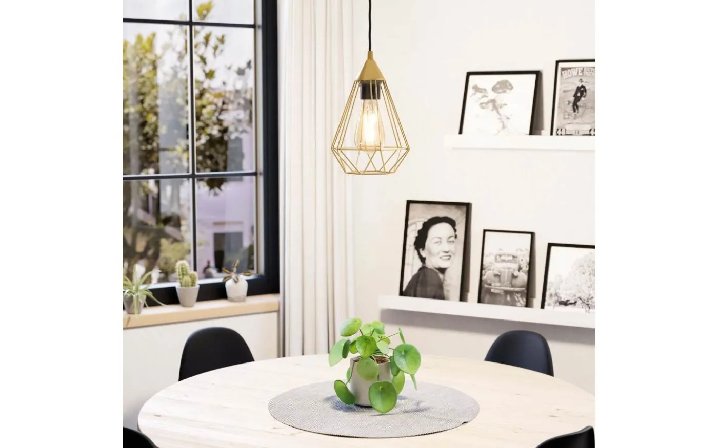 Tarbes Fönsterlampa 17,5cm Mässing