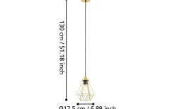 Tarbes Fönsterlampa 17,5cm Mässing
