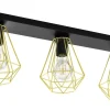 Tarbes Plafond 77cm Svart/Mässing