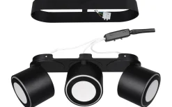 Taurus Spotlight LED 3-delad mattsvart