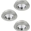 Tedo Spotlight 3-Pack 3-steg DIM GU10 LED 3000K 3x4,8W Nickel