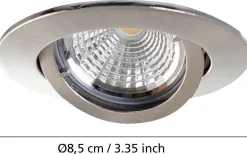 Tedo Spotlight 3-Pack 3-steg DIM GU10 LED 3000K 3x4,8W Nickel