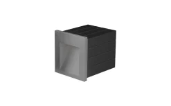 Tess SQ Vägglampa Silvergrå