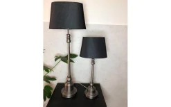 Theo Lampfot 63cm Antik nickel