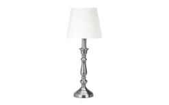 Therese Lampfot 27cm Antiksilver