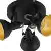 Thornton Takspotlight 25cm Svart/Guld