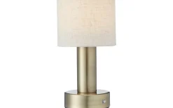 Tiara Lampskärm Ø13cm med Topplock Vit/Beige