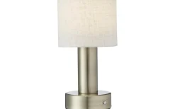 Tiara Uppladdningsbar Bordslampa 24cm LED CCT Antikmässing