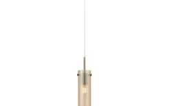 Tibia Fönsterlampa 7cm Amber/Antikmässing