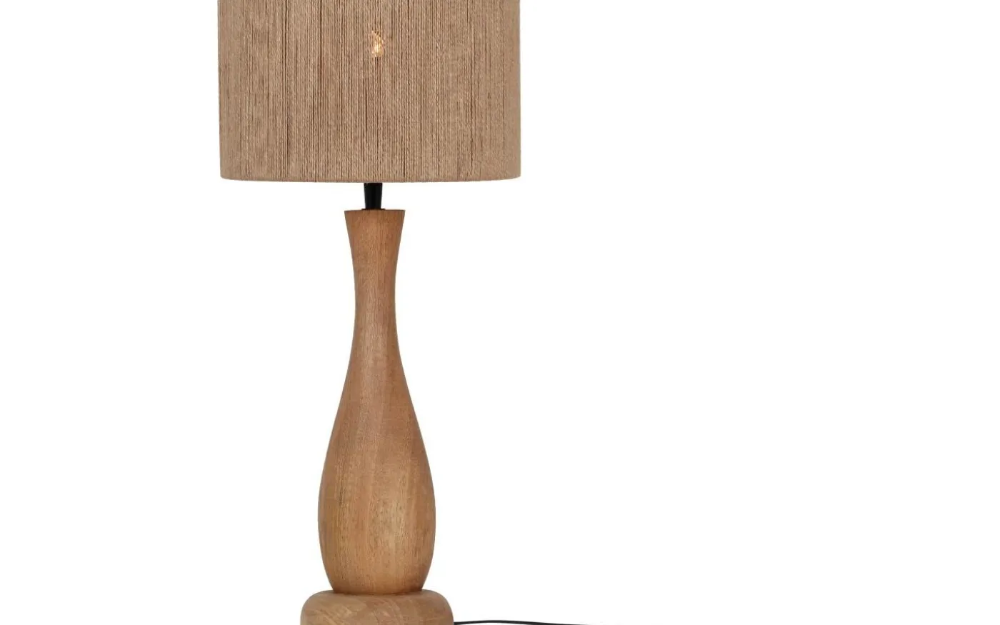 Toba Bordslampa E27 trä/beige