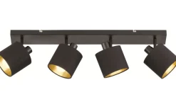 Tommy Spotlight 4-delad E14 matt svart/guld