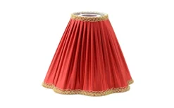 Torino Toppringsskärm Plisserad Ø25cm Bordeaux Röd