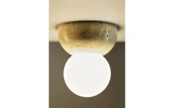 Torrano Plafond/Vägglampa 13cm Travertin IP44