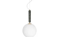 Torrano Taklampa 30cm E14 Grön/Opalvit