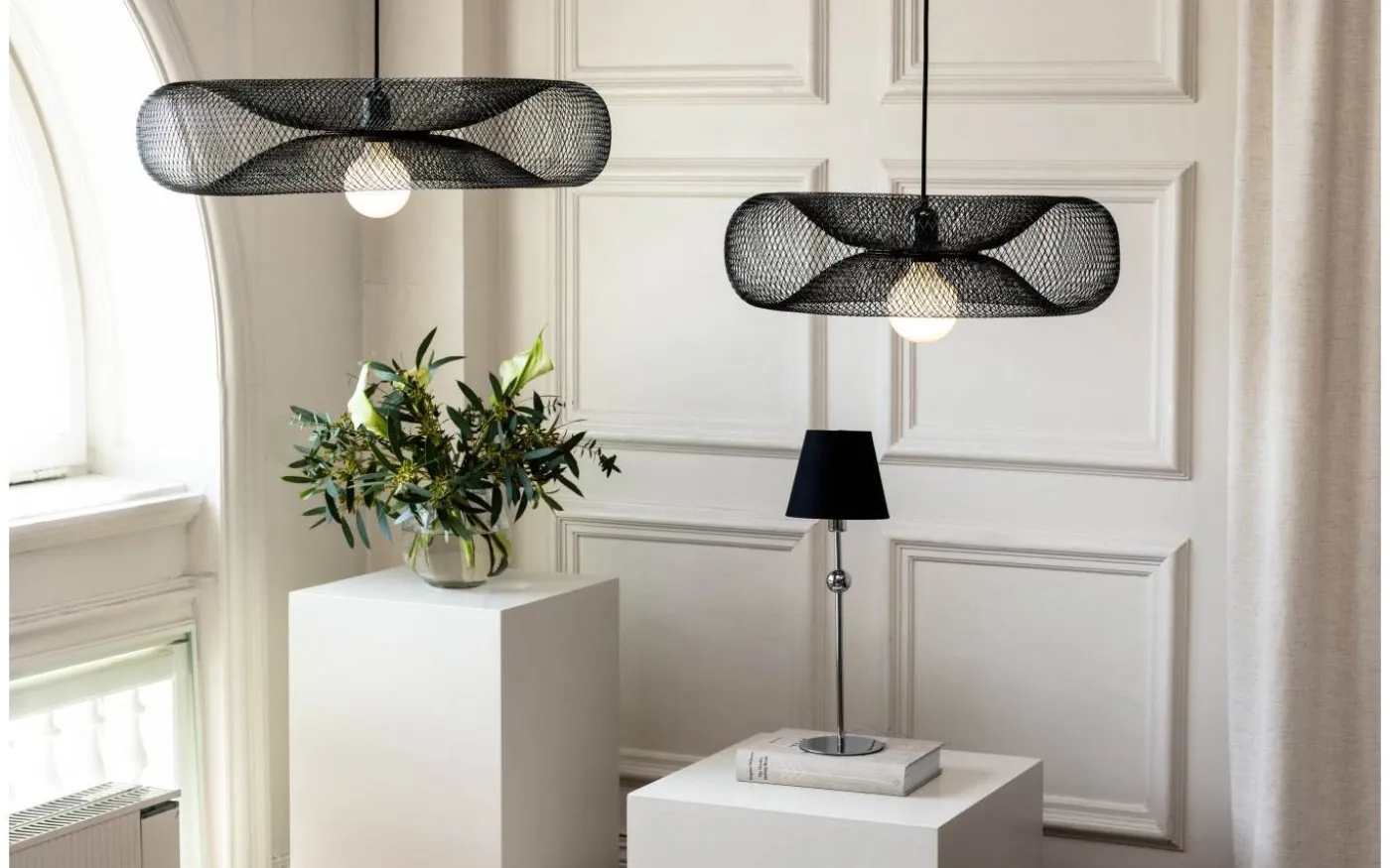 Torus Taklampa 65cm Svart
