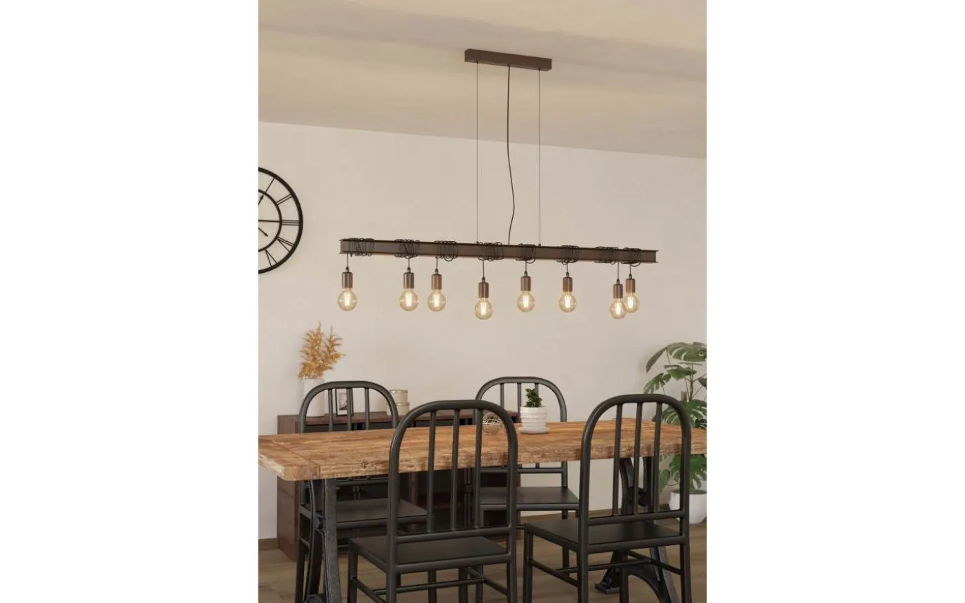 Townshend 4 Taklampa 150cm 8L Antikbrun