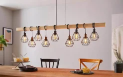 Townshend Taklampa 150cm 9L Trä/Svart