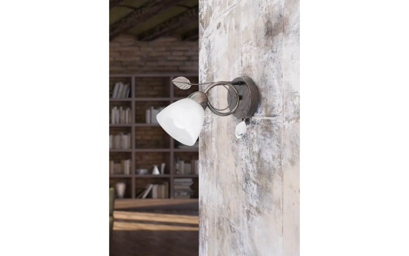 Traditionell Vägglampa E14 rustik
