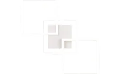 Trail Plafond LED 3-delad mattvit