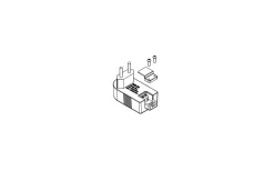 Transformator LED Plugin 12V DC Max 6W med plint Vit