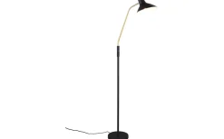 Traveller Golvlampa E27 mattsvart/mattmässing