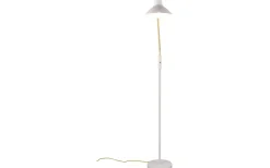 Traveller Golvlampa E27 varmgrå/matt mässing