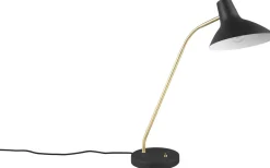 Traveller Skrivbordslampa E27 mattsvart/mattmässing