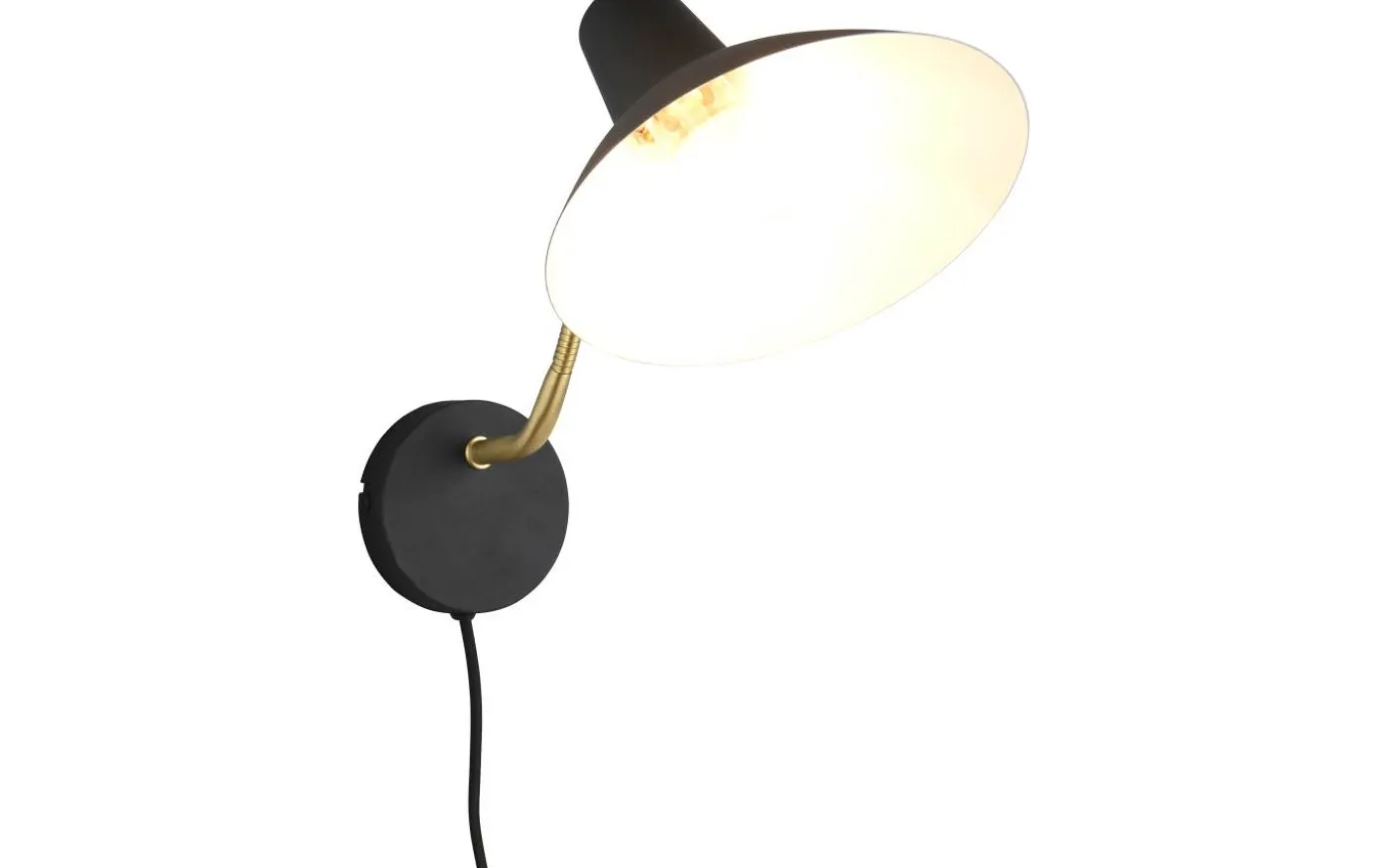 Traveller Vägglampa E27 mattsvart/mattmässing